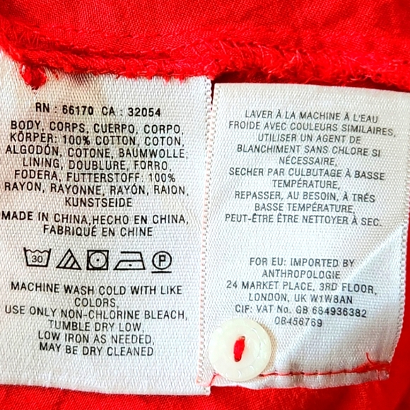 ANTHROPOLOGIE MAEVE "Adrian" Sleeveless Cotton Shirt Dress - Size 2 - Picture 11 of 12